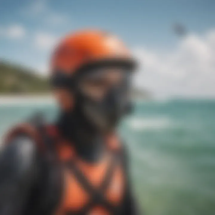 Safety equipment for kiteboarding enthusiasts at Agualina