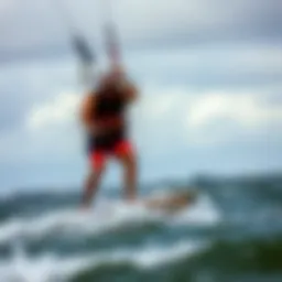 Kiteboarding under dynamic weather conditions