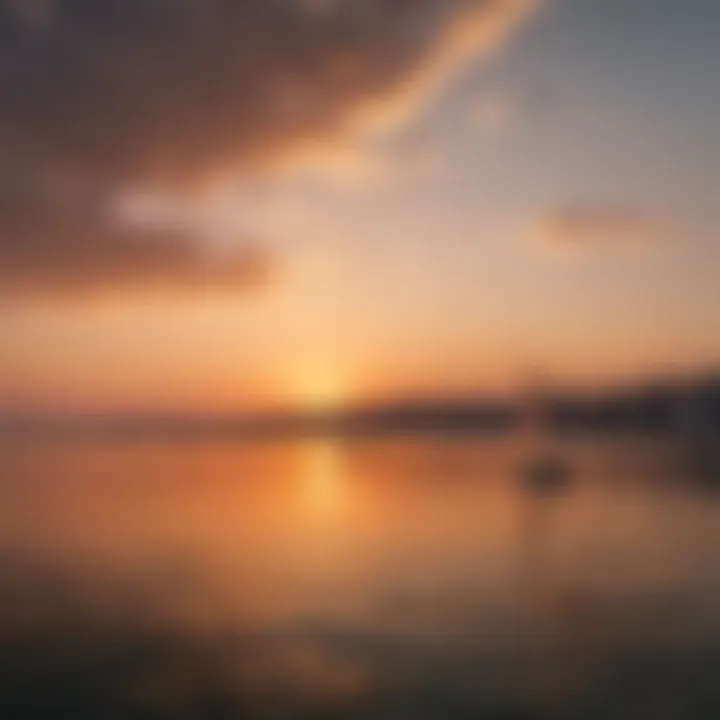 Breathtaking coastal landscape of Ayvalik at sunset