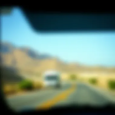 Road winding through scenic landscapes of Baja California