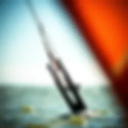 A close-up view of the Cabrinha Contra kite showcasing its intricate design details