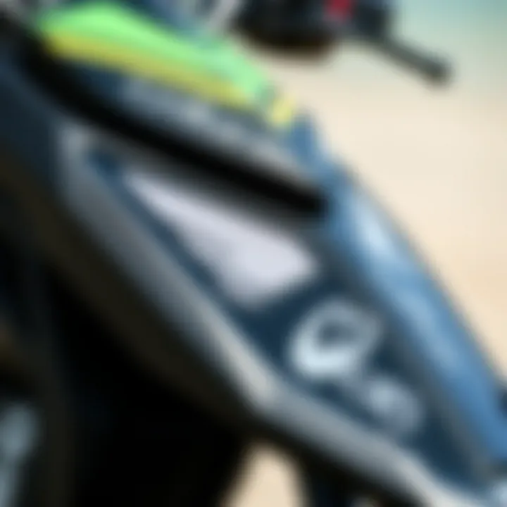 Innovative Design of Cabrinha Moto Close-up view of Cabrinha Moto's unique design features
