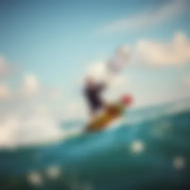 Thrill of Kiteboarding with Cabrinha Moto Kiteboarder enjoying a thrilling ride powered by the Cabrinha Moto