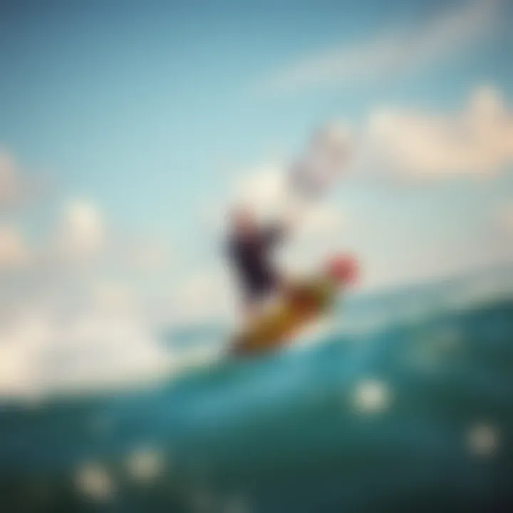 Thrill of Kiteboarding with Cabrinha Moto Kiteboarder enjoying a thrilling ride powered by the Cabrinha Moto