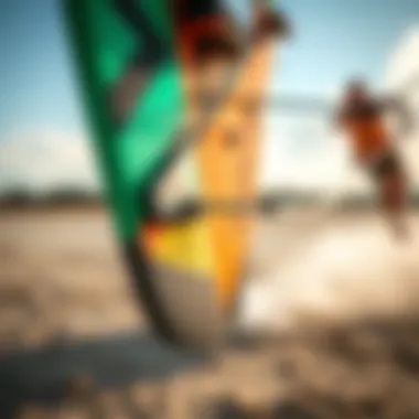 Close-up of Cabrinha Switchblade 12m technical features