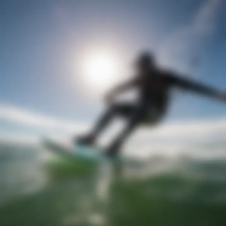 Editing software showcasing kiteboarding footage captured with GoPro technology