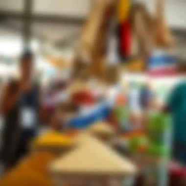 Exploring the Local Artisan Market Local market showcasing handmade crafts and spices