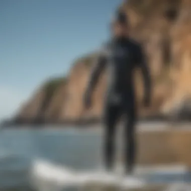 Various wetsuit styles displayed side by side