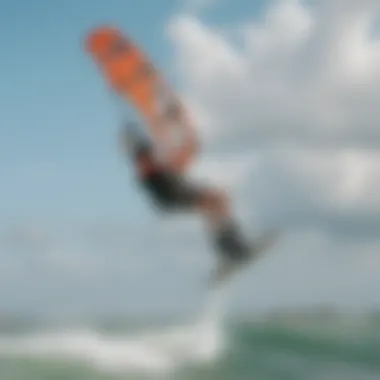 Kiteboarding on Clearwater Beach