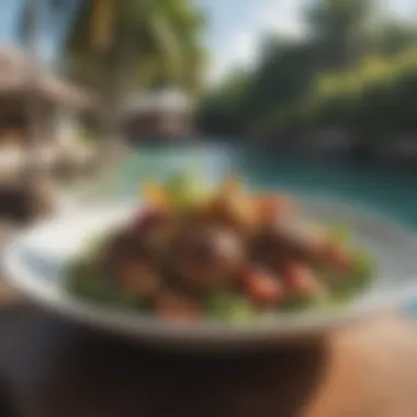 Dining experience at Coconut Bay