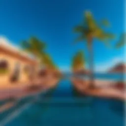 Luxurious beachfront view at Coconut Bay Resort and Spa