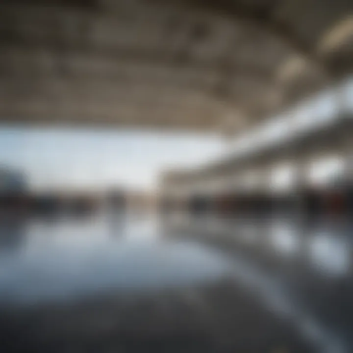 Interior view of an airport terminal in San Carlos, Mexico