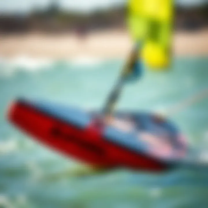 Performance-Driven Kiteboard Innovative kiteboard highlighting performance features