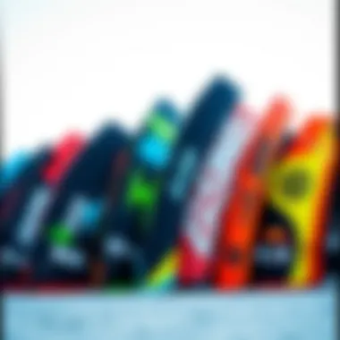 Wing Foiling Brands Diverse range of wing foiling brands displayed together