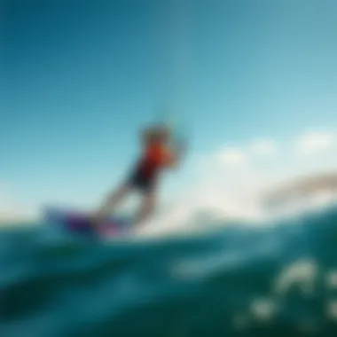 Expert demonstration of advanced nekitesurfing techniques on water