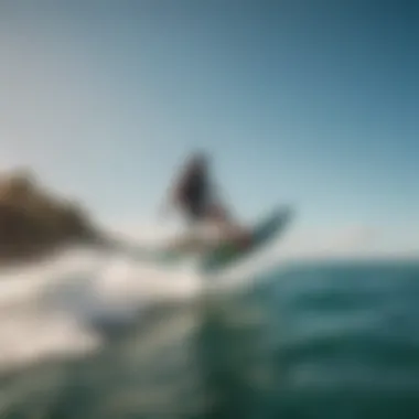 Dynamic kitesurfing action showcasing Dakine gear in a vibrant ocean setting.