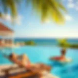 Luxurious poolside view at Coconut Bay Resort