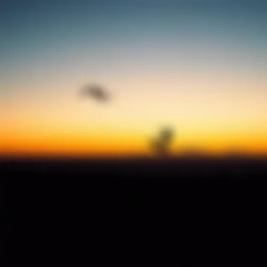 Sunset at Dolphin Beach with kiteboarding silhouettes