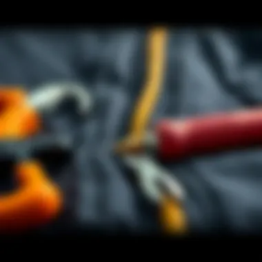 Tools required for drysuit zipper repair