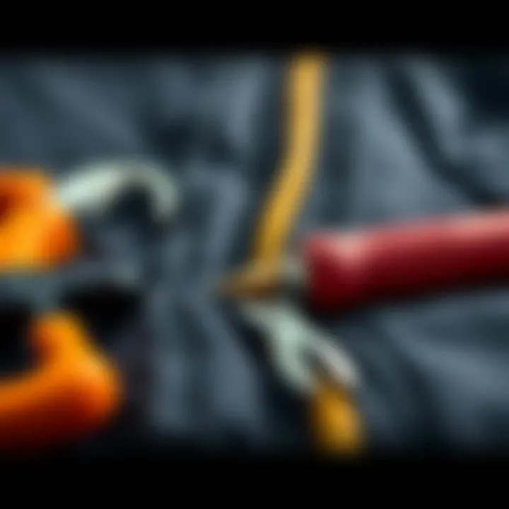 Tools required for drysuit zipper repair