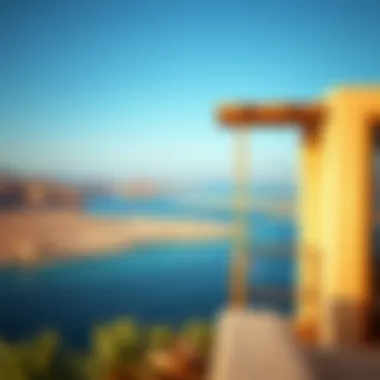 Breathtaking views of the Red Sea from an ecolodge balcony