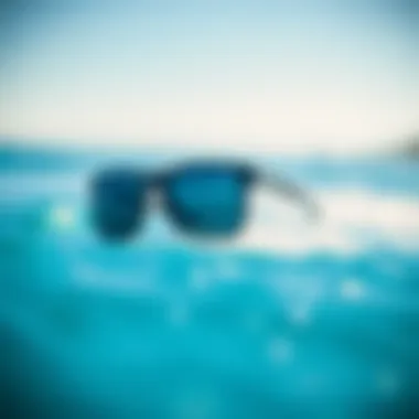 Stylish sunglasses designed for kitesurfing