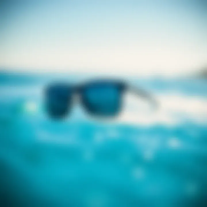 Stylish sunglasses designed for kitesurfing