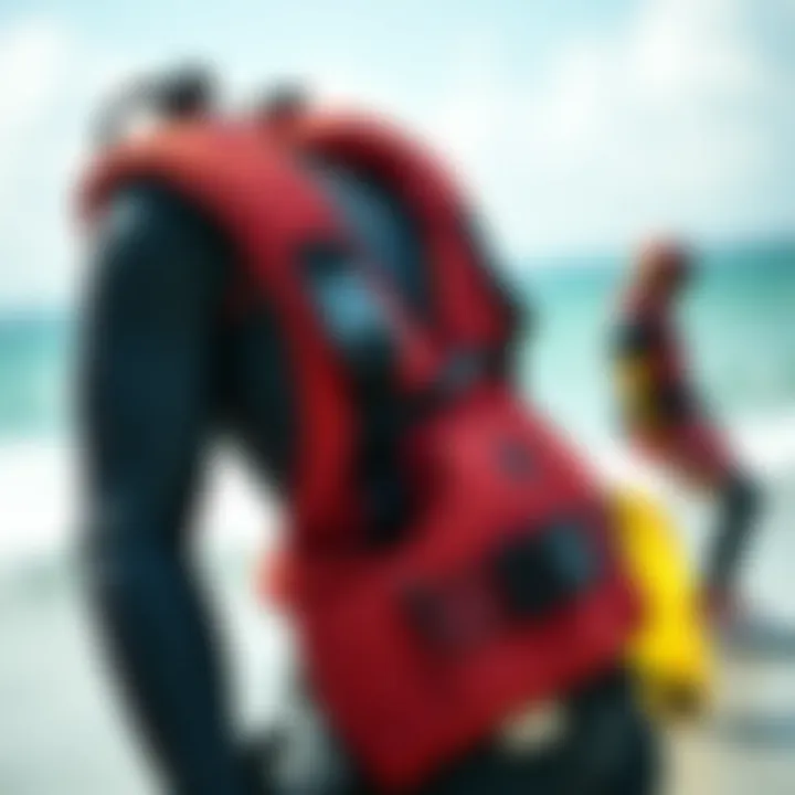 Safety gear essential for kitesurfing