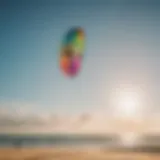 A colorful kite soaring in the sky