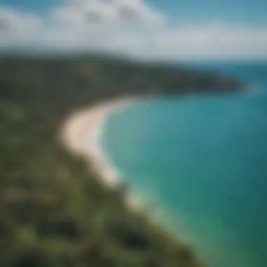 A panoramic view of the lush landscape surrounding Cabarete