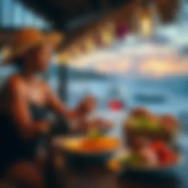 Dining experience featuring local cuisine