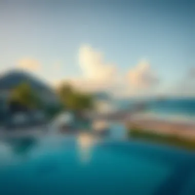 Luxurious beachfront view at Coconut Bay