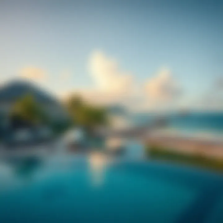 Luxurious beachfront view at Coconut Bay