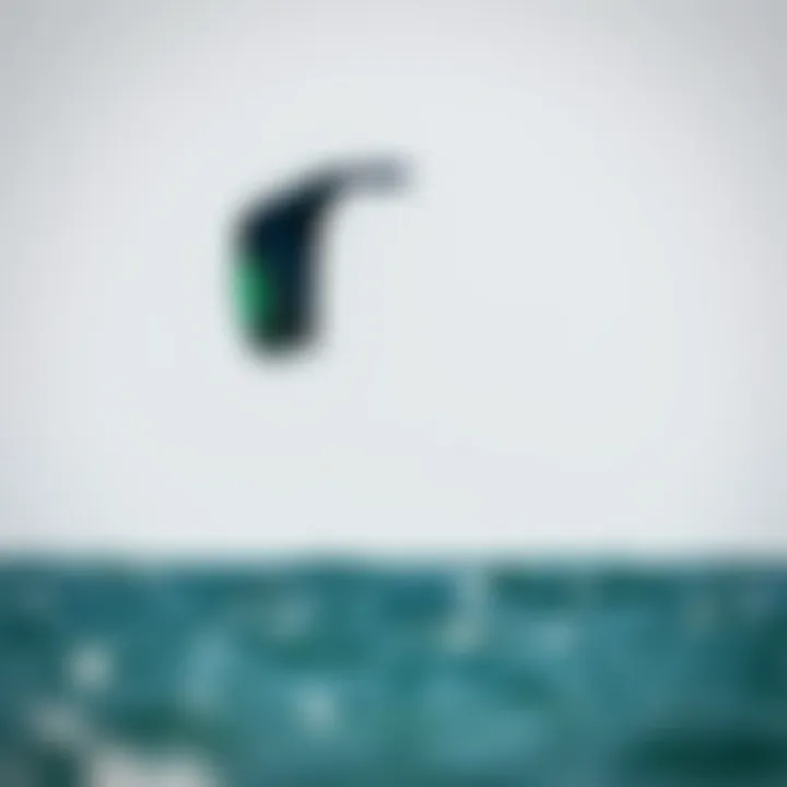 A Duotone kite soaring high above the water