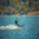 Efoil gliding effortlessly over the water