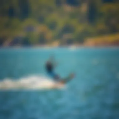 Efoil gliding effortlessly over the water