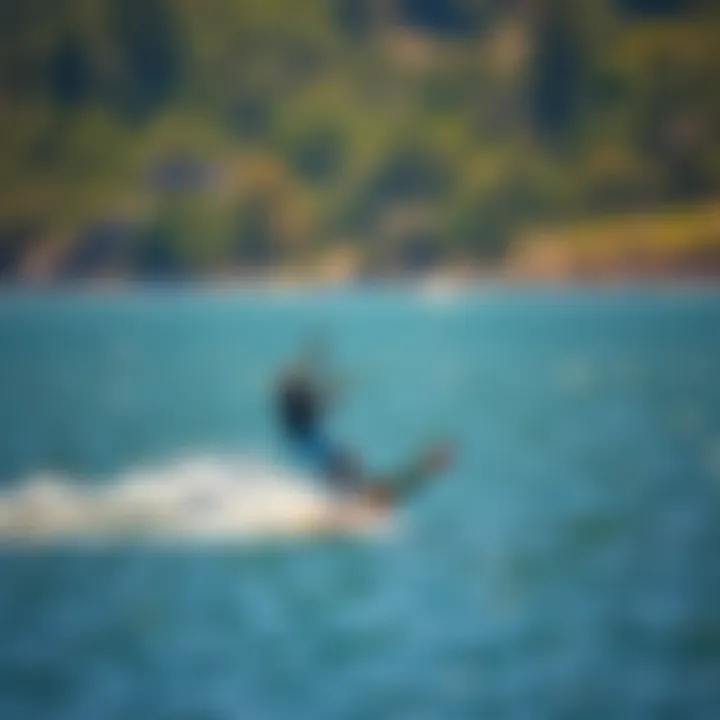 Efoil gliding effortlessly over the water