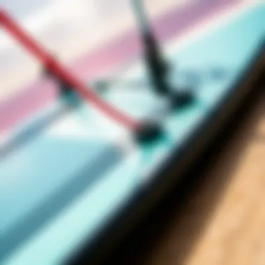Detailed Features of a Foil Board Close-up of foil board design and features