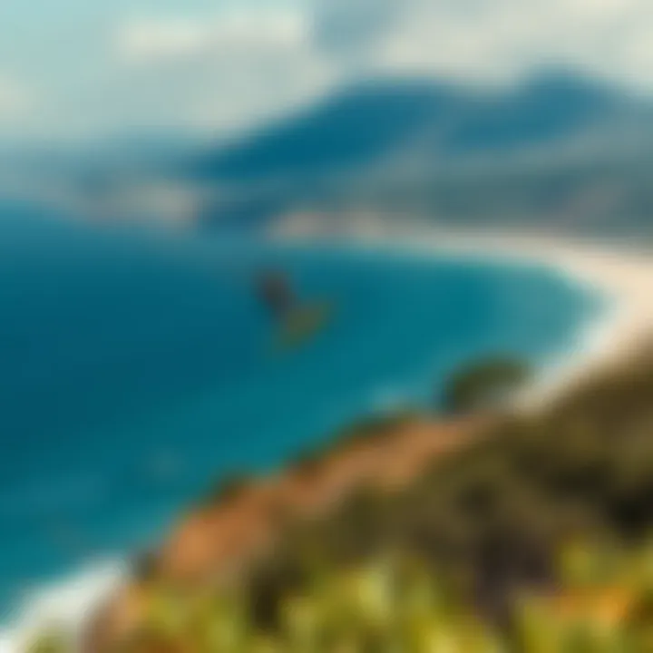 Scenic Foil Boarding Destination Breathtaking view of a popular foil boarding location