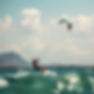 A scenic kiteboarding location showcasing the thrill of the sport