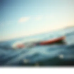 Dynamic view of a Fone Wing Board on water