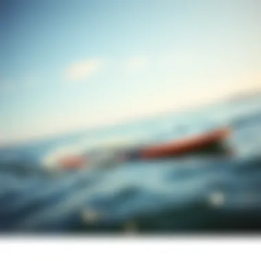 Dynamic view of a Fone Wing Board on water