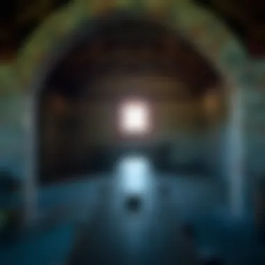 Interior view of Fort Clinch highlighting strategic military design