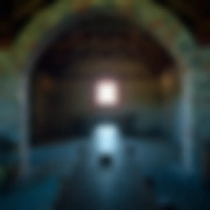 Interior view of Fort Clinch highlighting strategic military design