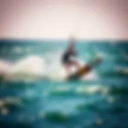 Dynamic hydro surf action on the water