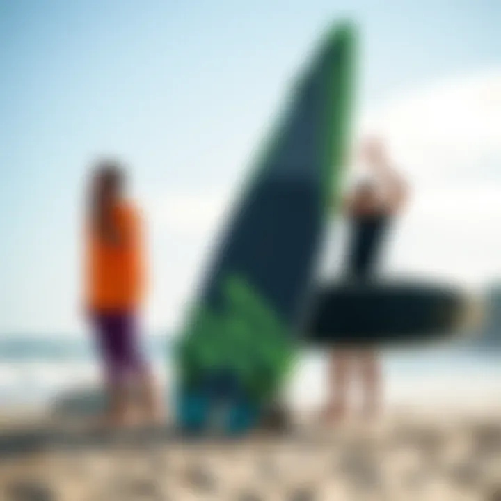 Choosing the Right Hydrofoil Setup Diverse hydrofoil board setups on the beach