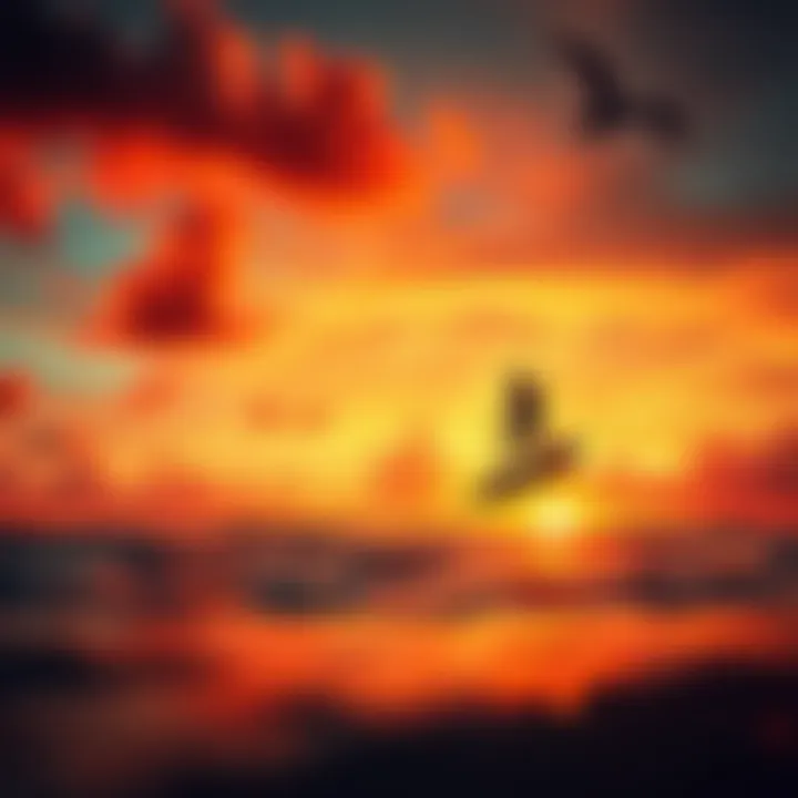 A Stunning Sunset Over Key West Vibrant sunset over Key West waters