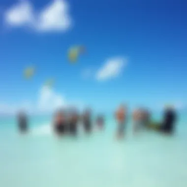 A Thriving Community of Kiteboarding Aficionados Kiteboarding community gathering