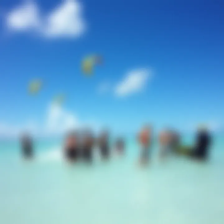 A Thriving Community of Kiteboarding Aficionados Kiteboarding community gathering