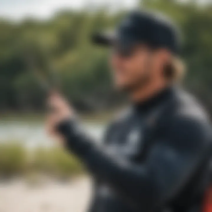 Instructor demonstrating kite control techniques